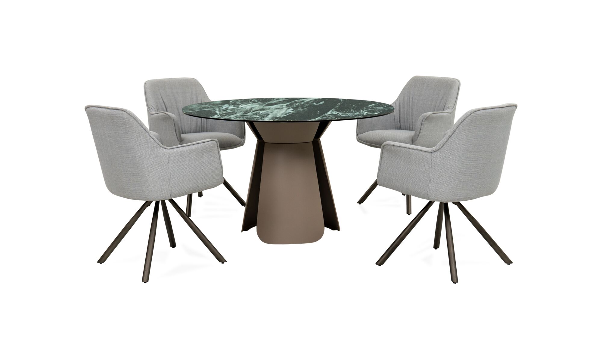 mesa_comedor-bilbao_ sinterizada_120_verde_base_taupe_bilbao_sillas_sendai_