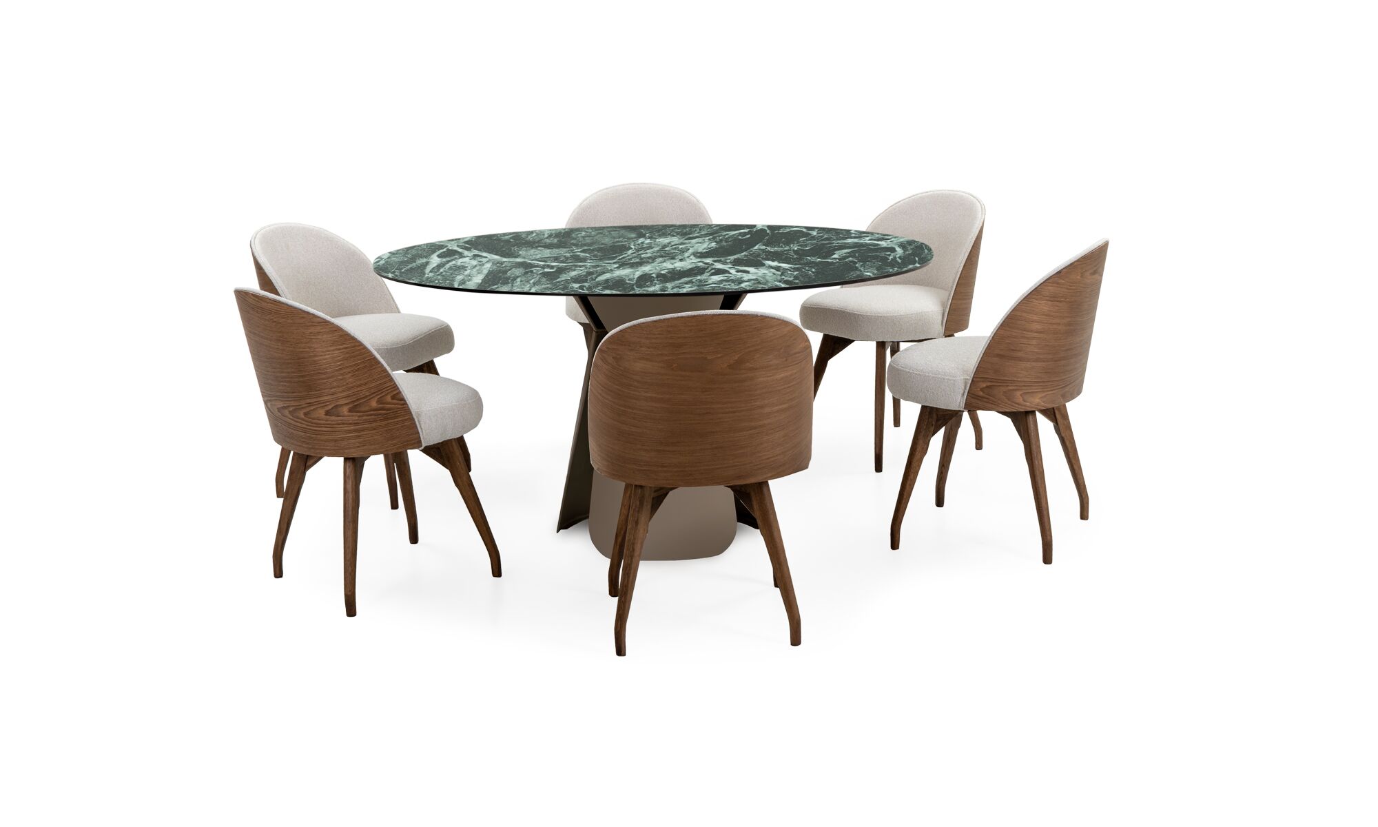 mesa_comedor_bilbao_sinterizada_verde_150_ 6_sillas_eros