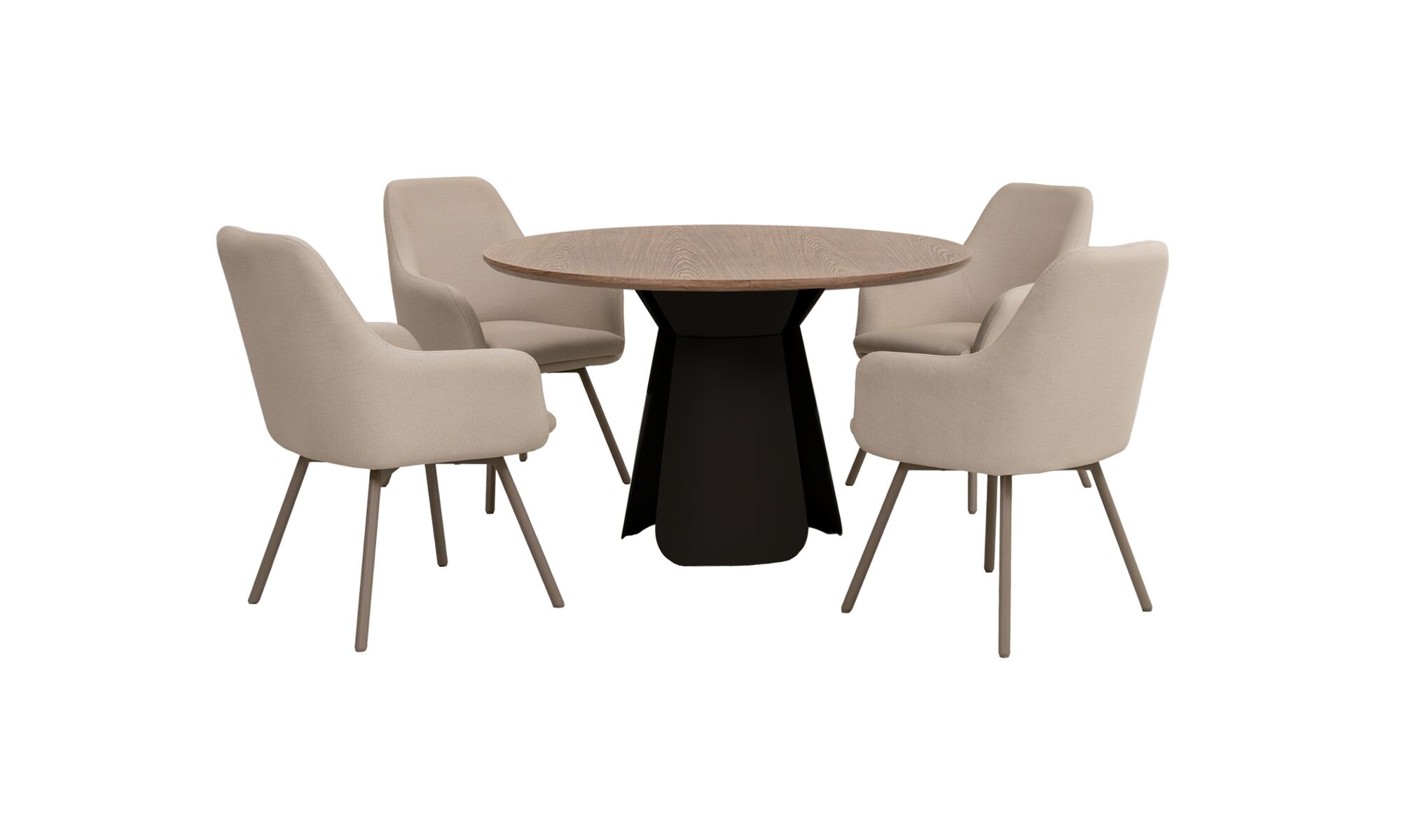 mesa_comedor_milano__base_bilbao_negra_sillas_turin.