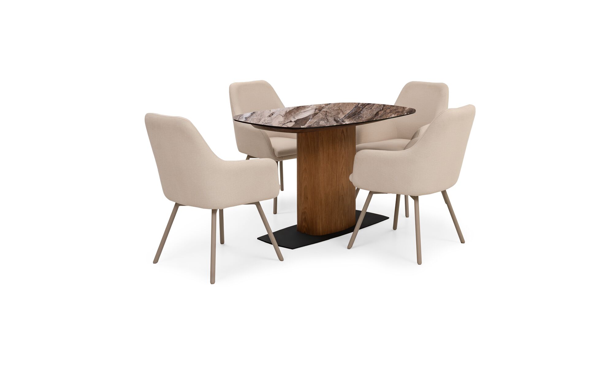 mesa_comedor_niza_sinterizado_brown_4sillas _turin_trescuartos
