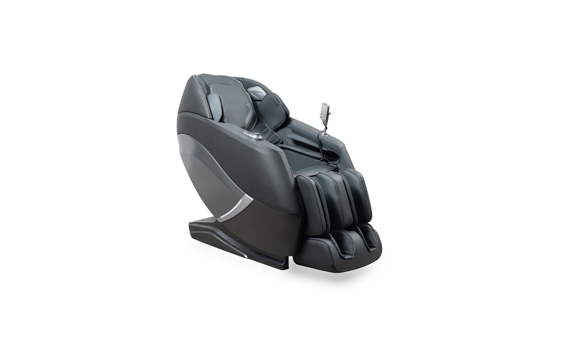 3,4 (6)SENCETECH Vista en diagonal de la Poltrona Sencetech Masajeadora IMP de la marca Aristas. Presenta un diseño ergonómico y moderno con un acabado en cuero negro. Cuenta con un respaldo reclinable, reposapiés y 10 funciones integradas.