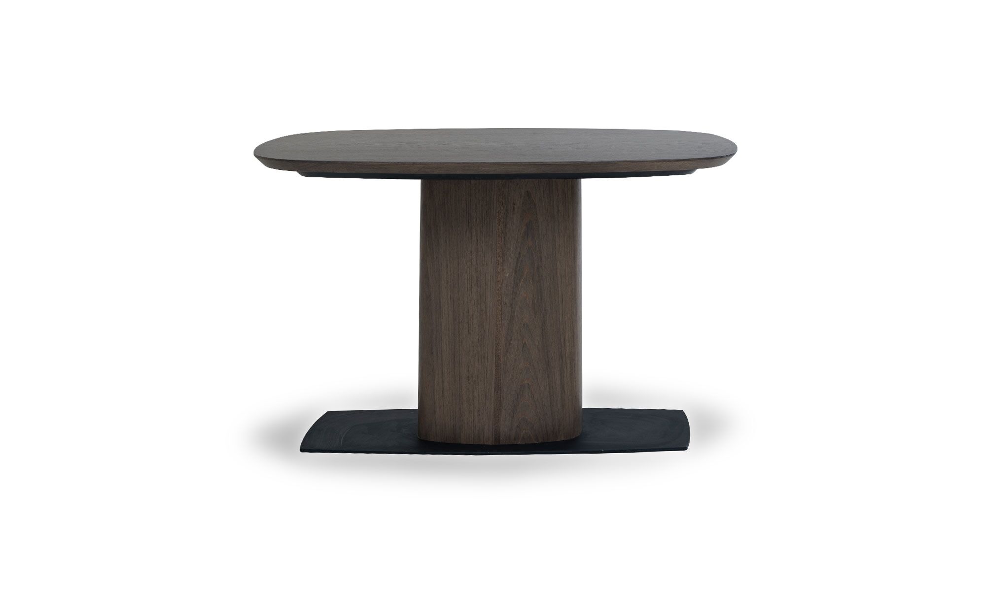 frente niza 120 Vista frontal de la Mesa de Comedor Niza de 4 puestos de la marca Aristas. Su diseƱo moderno y minimalista, destaca por una base robusta en madera y una superficie amplia y lisa.