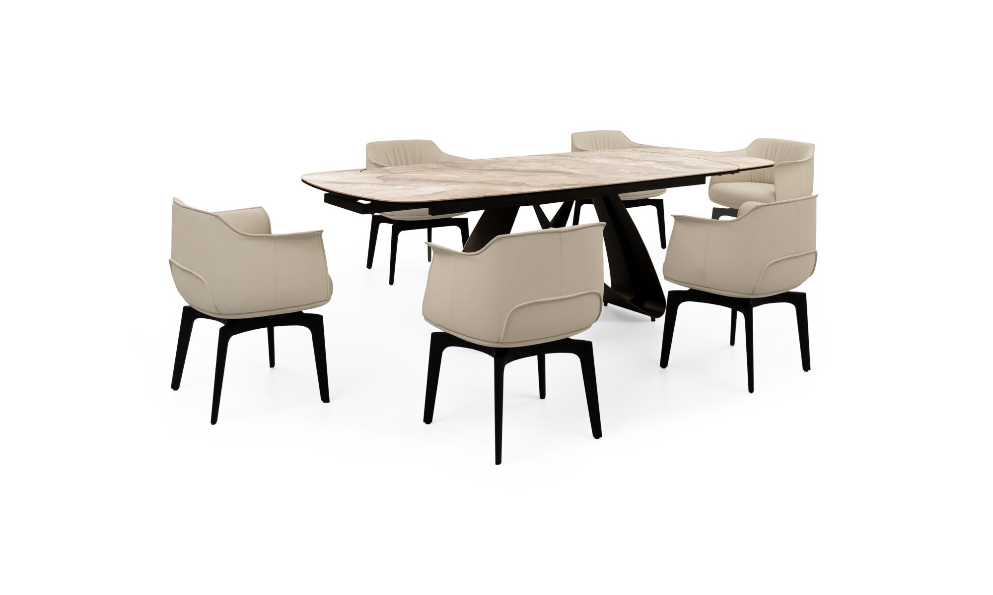 mesa_comedor_mara_beige_6sillas_gabana_trescuartos