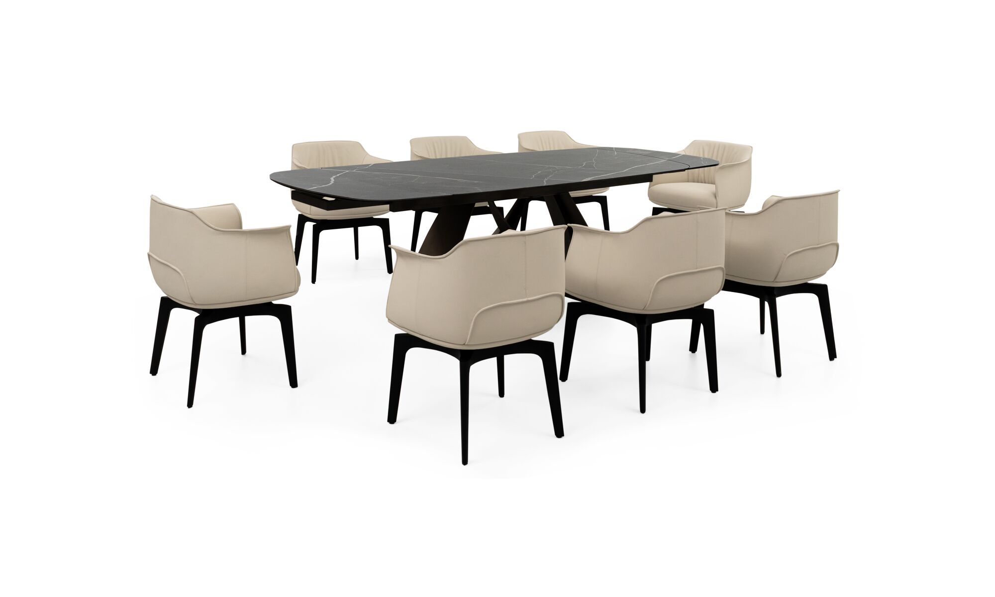 mesa_comedor_mara_sinterizada__negra_8sillas_gabana_trescuartos