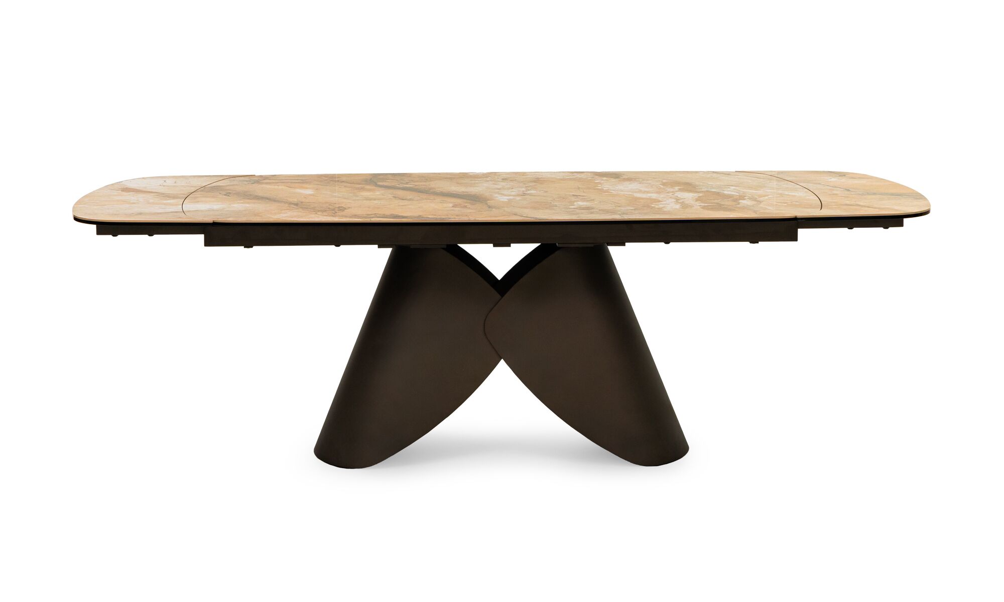mesa_expandible_amarai_sinterizada_beige_base_amarai_frente