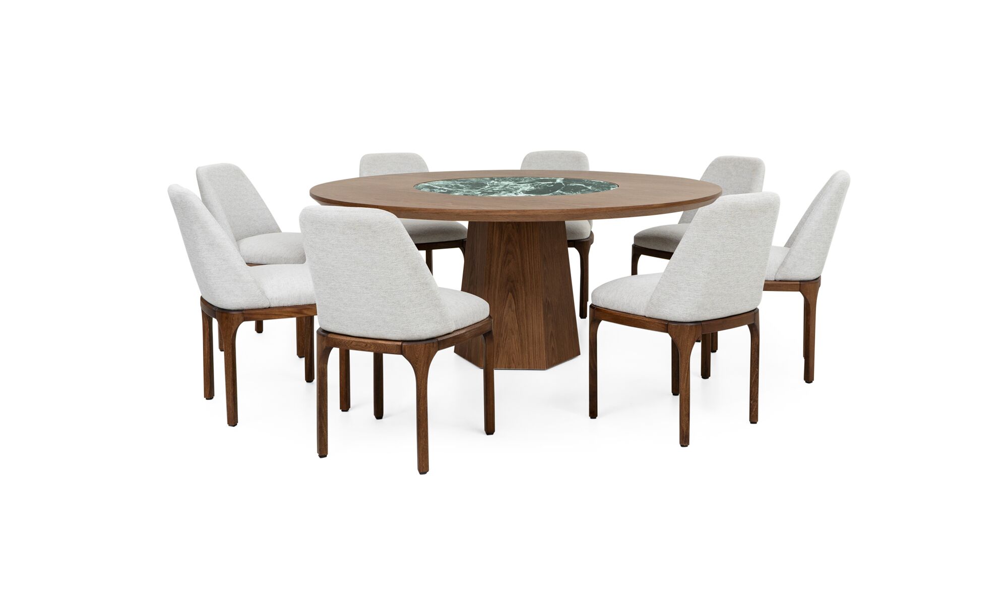mesa_comedor_milano_gir_sinterizado_verde_8_sillas_lisboa_frente