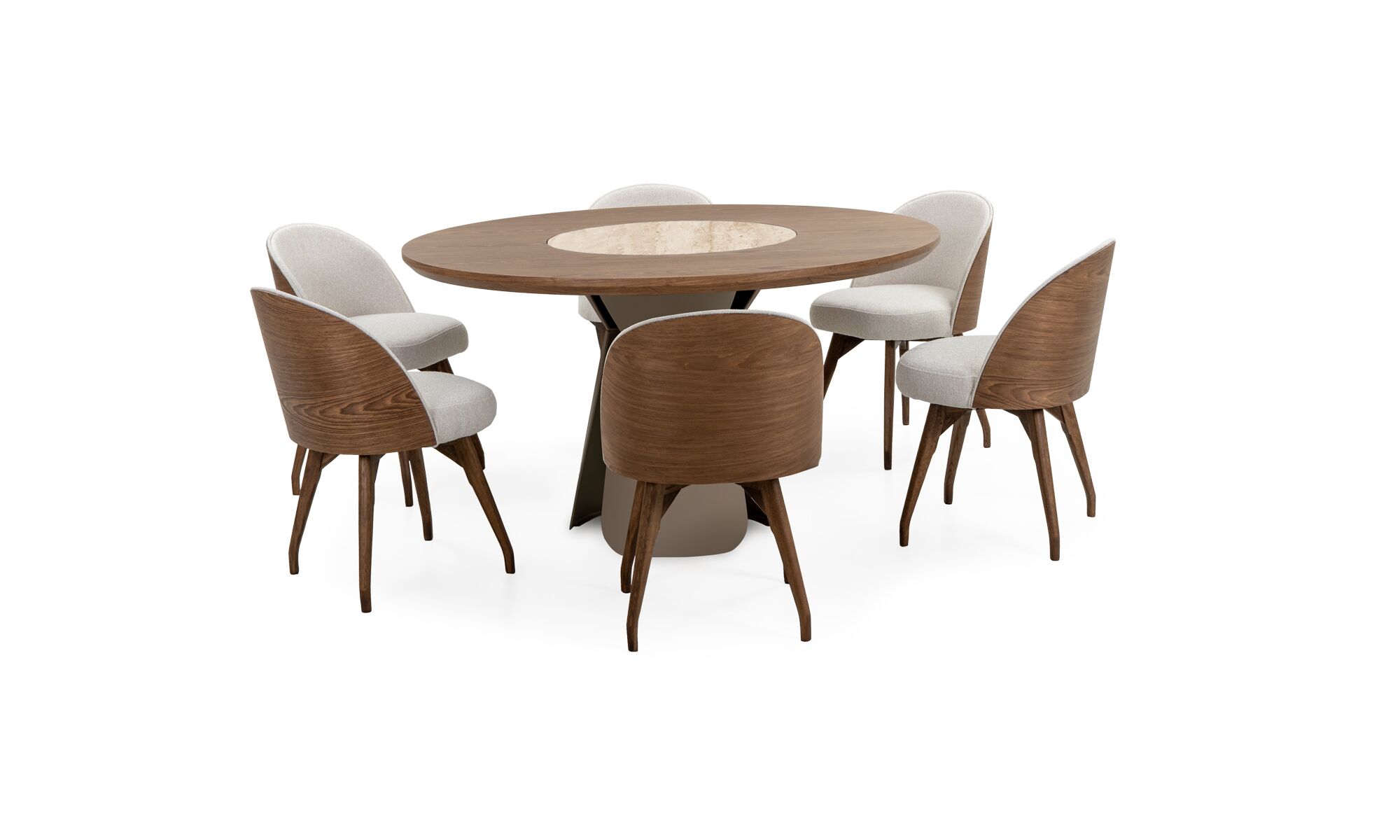 comedor_milano_giratorio_base_traventino_lisboa_taupe_6_sillas_eros