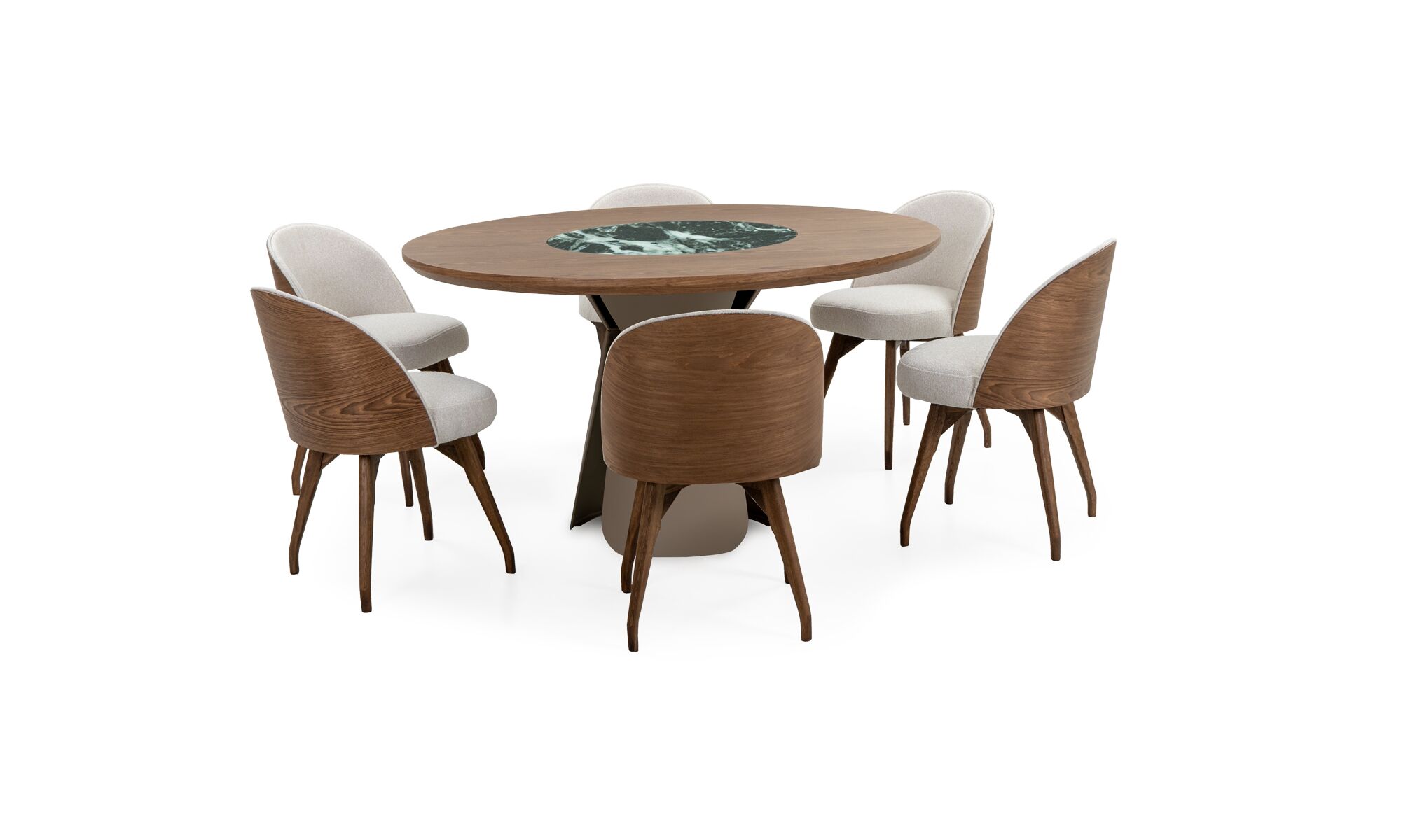 comedor_milano_giratorio_base_verde_lisboa_taupe_6_sillas_eros