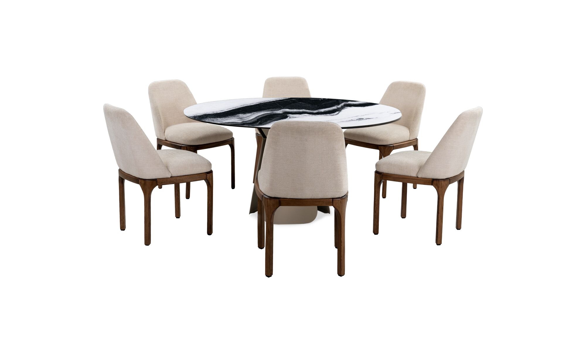 mesa_comedor_bilbao_sinterizada_panda_150_6_sillas_lisboa