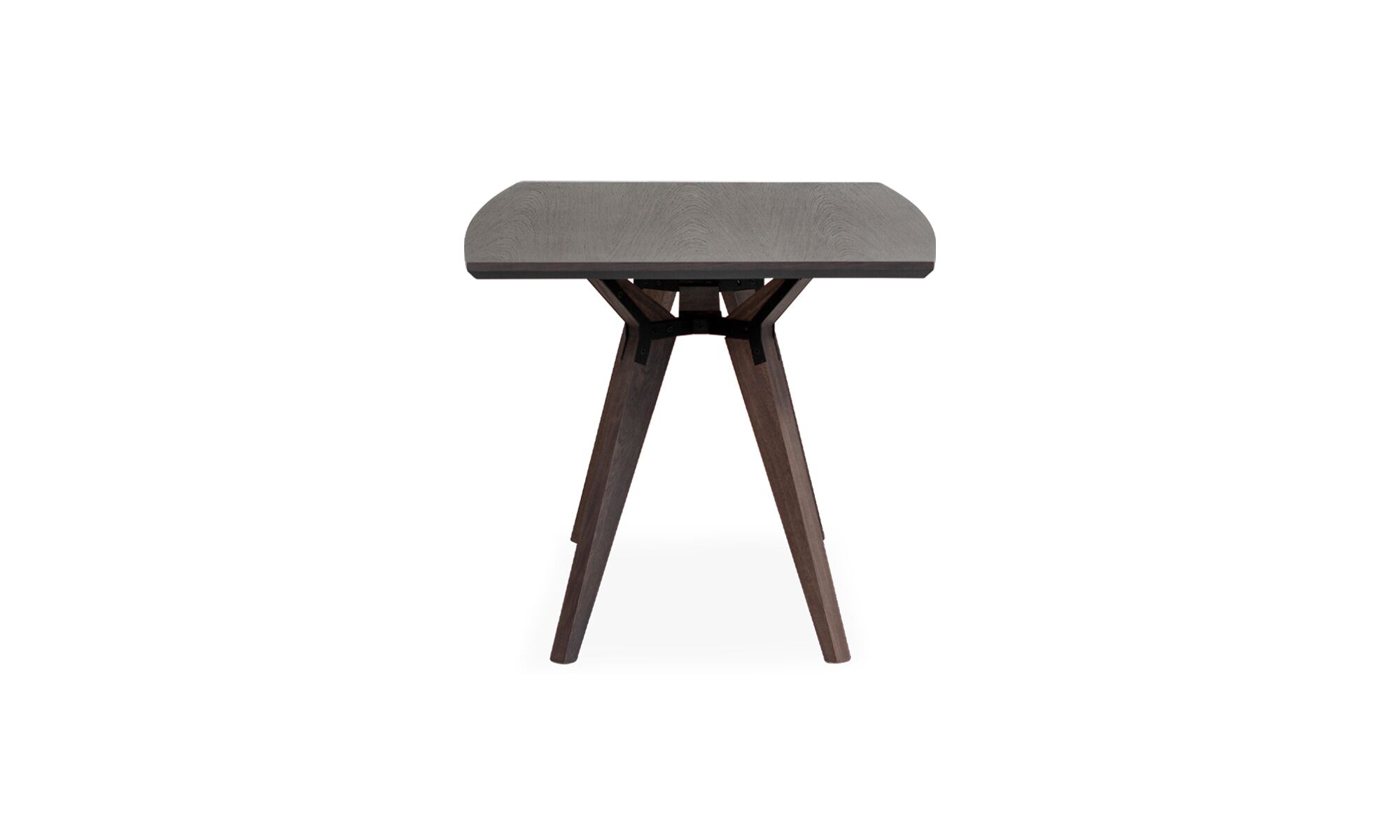 3.MESA-COMEDOR-ATALANTA-MADERA-1.70 Vista lateral de la Mesa Comedor Atalanta madera 6 puestos de la marca Aristas. Un diseño elegante y moderno que destaca por su estructura robusta y patas estilizadas en madera color Ceniza.