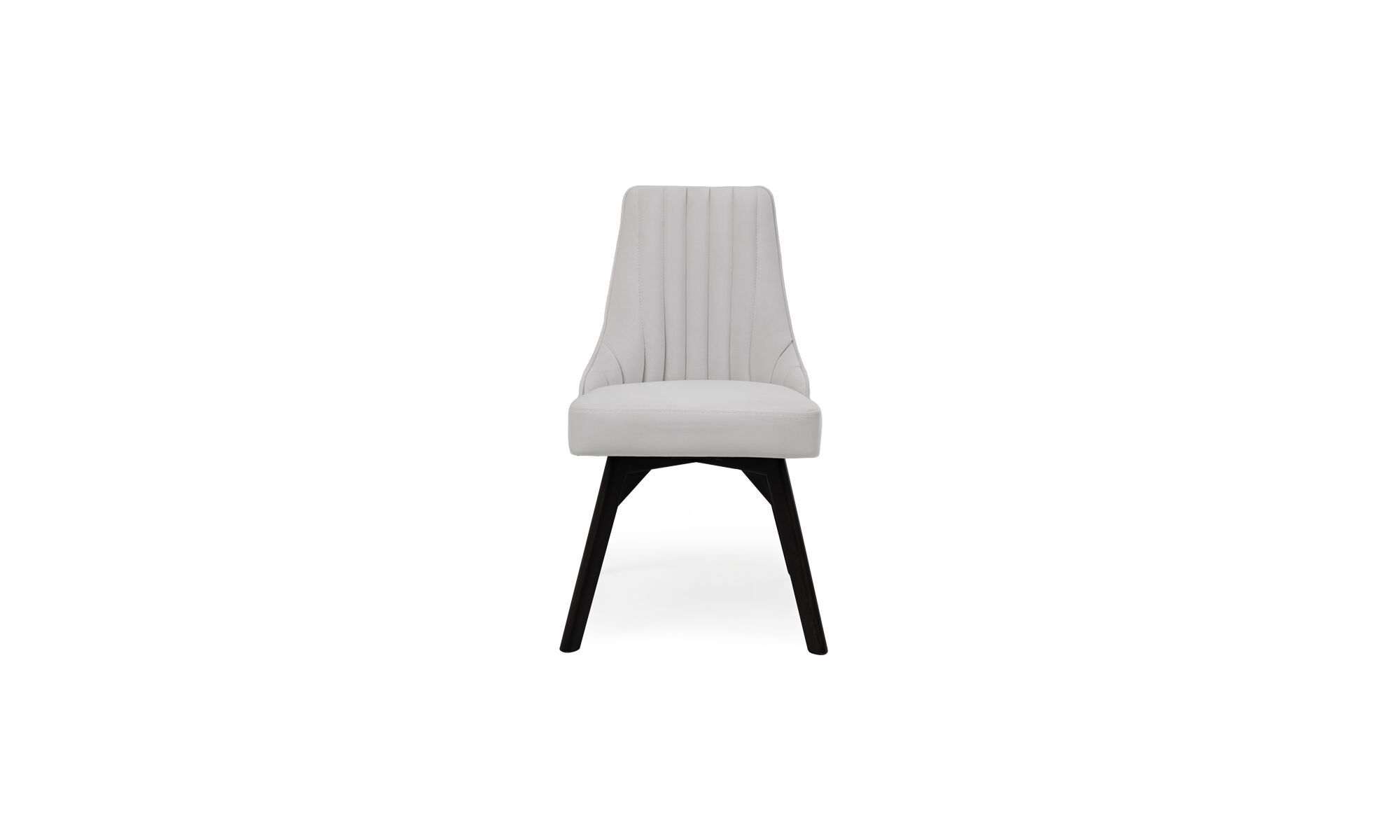 frente FLORENCIA Silla Comedor Florencia P/N de la marca Aristas vista frontal. Un diseƱo elegante con un asiento acolchado en tela color Dickens Cuarzo.