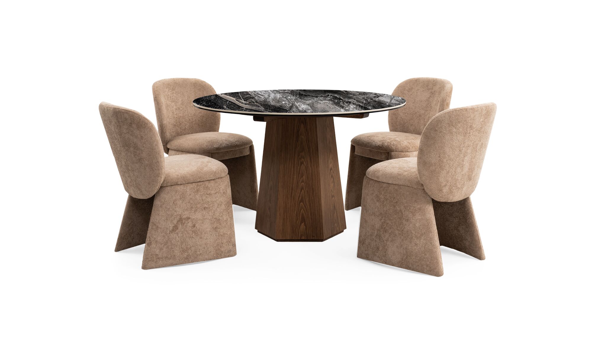 mesa_comedor_milano_sint_darkwhite_4sillas_loai_trescuartos