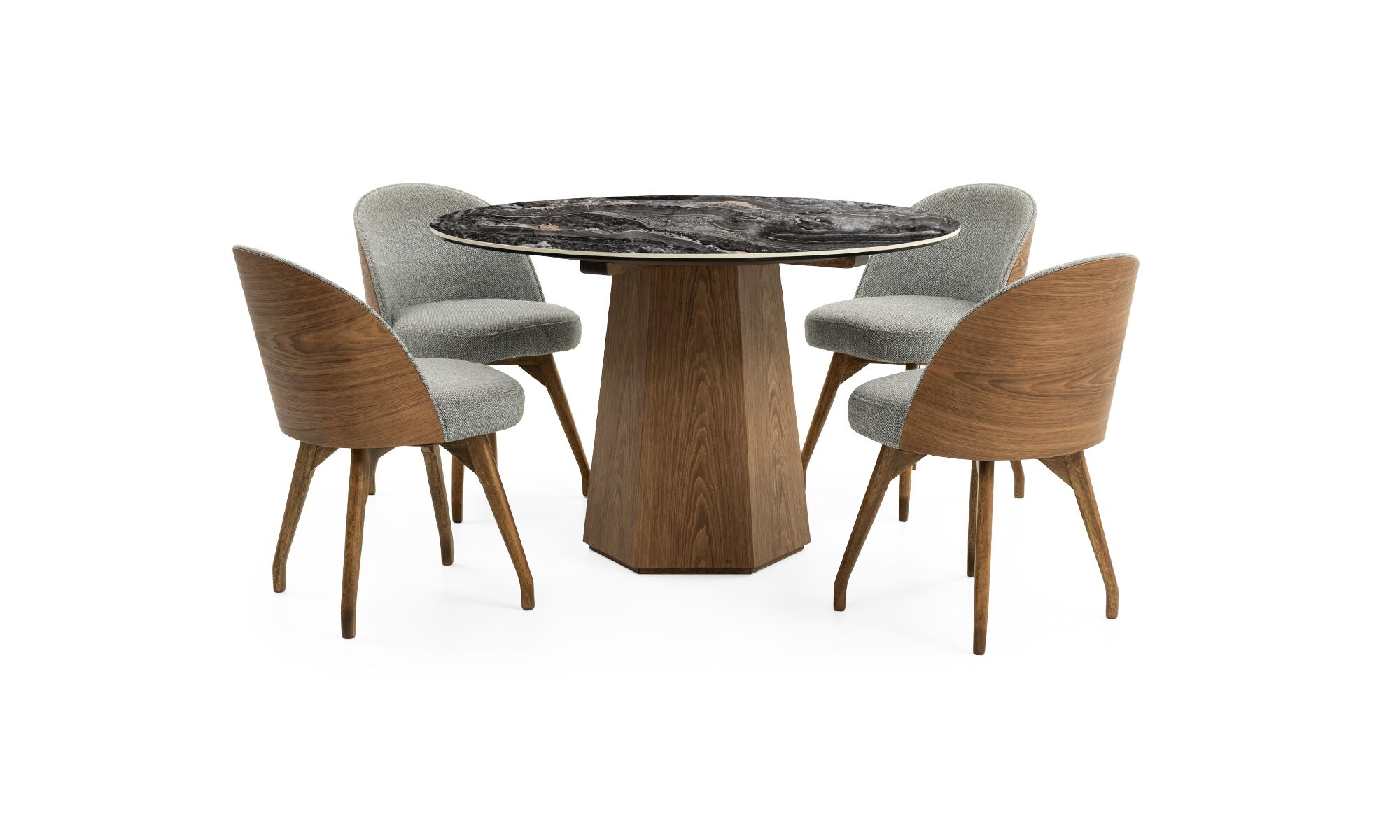 mesa_comedor_milano_sinterizado_darkgrey_4sillas_eros tap_trescuartos