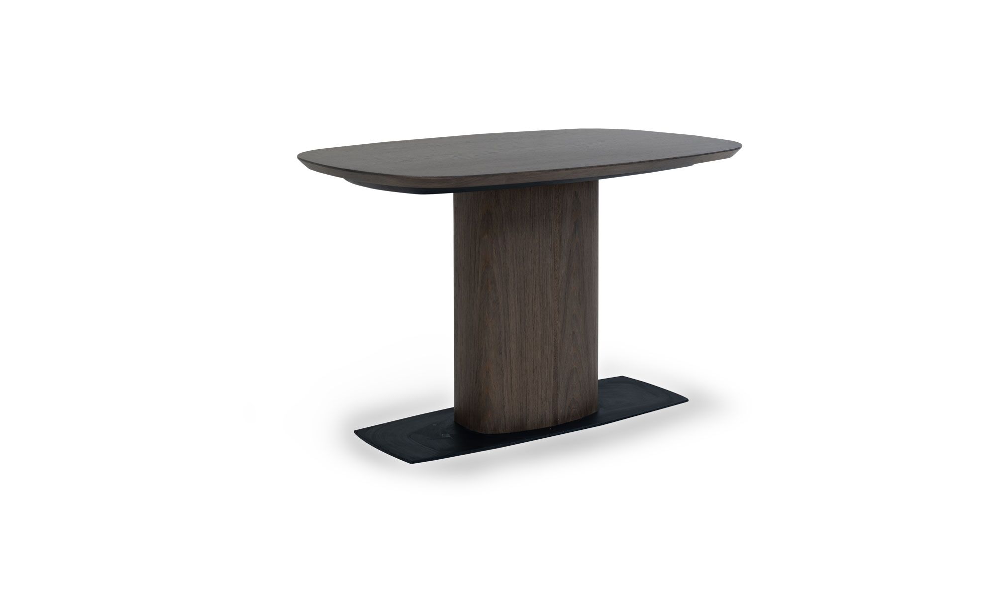 3-4 niza 120 Vista diagonal de la Mesa de Comedor Niza de 4 puestos de la marca Aristas. Un diseƱo moderno y elegante que destaca por su estructura robusta en madera color Ceniza.