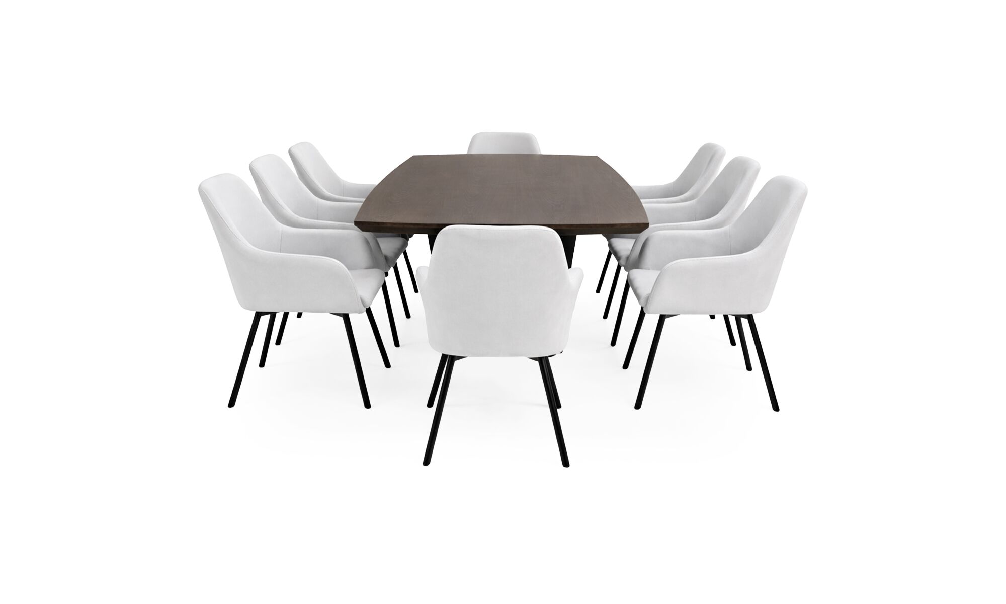mesa_comedor_versalles_8sillas_turin_gris_frente_lado