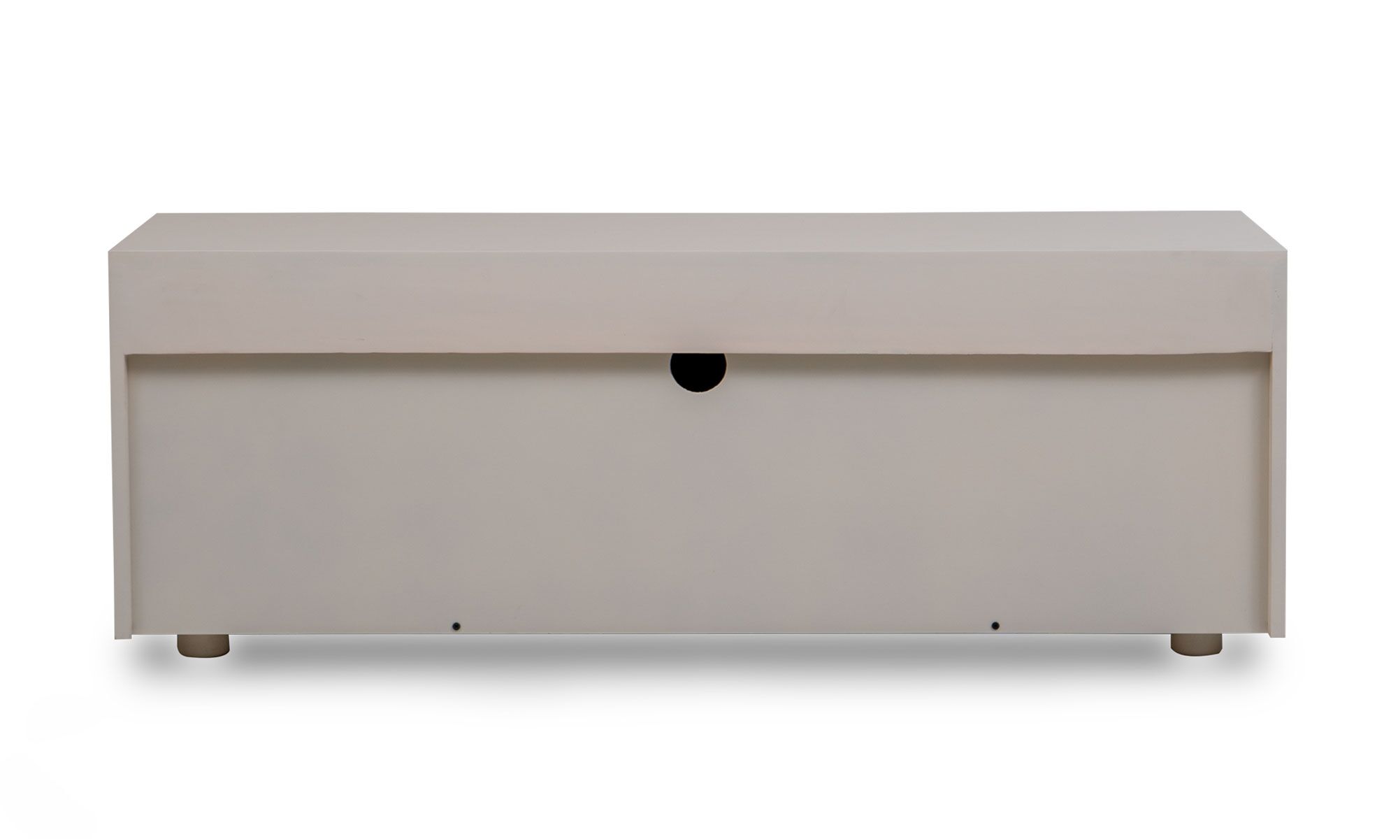 parte-trasera Vista posterior del Aparador Parson con puertas en roble 120 de la marca Aristas. Presenta un diseño elegante y contemporáneo, con un acabado en roble europeo que resalta su textura natural.