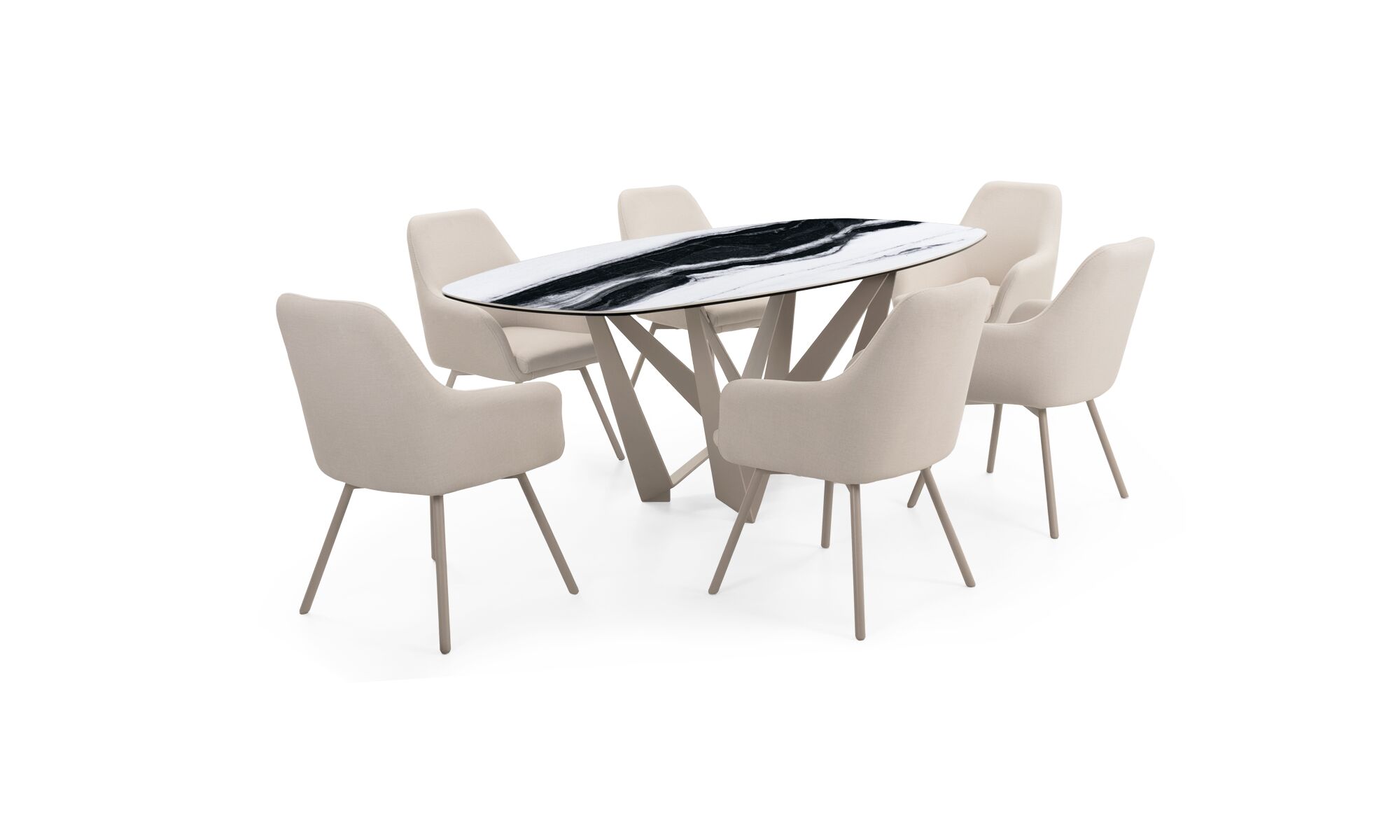 mesa_comedor_versalles_sint_pandawhite_6sillas_turin_trescuartos
