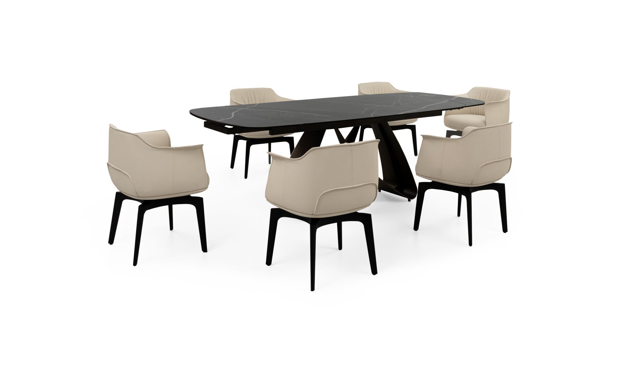 mesa_comedor_mara_negra_6sillas_gabana_trescuartos