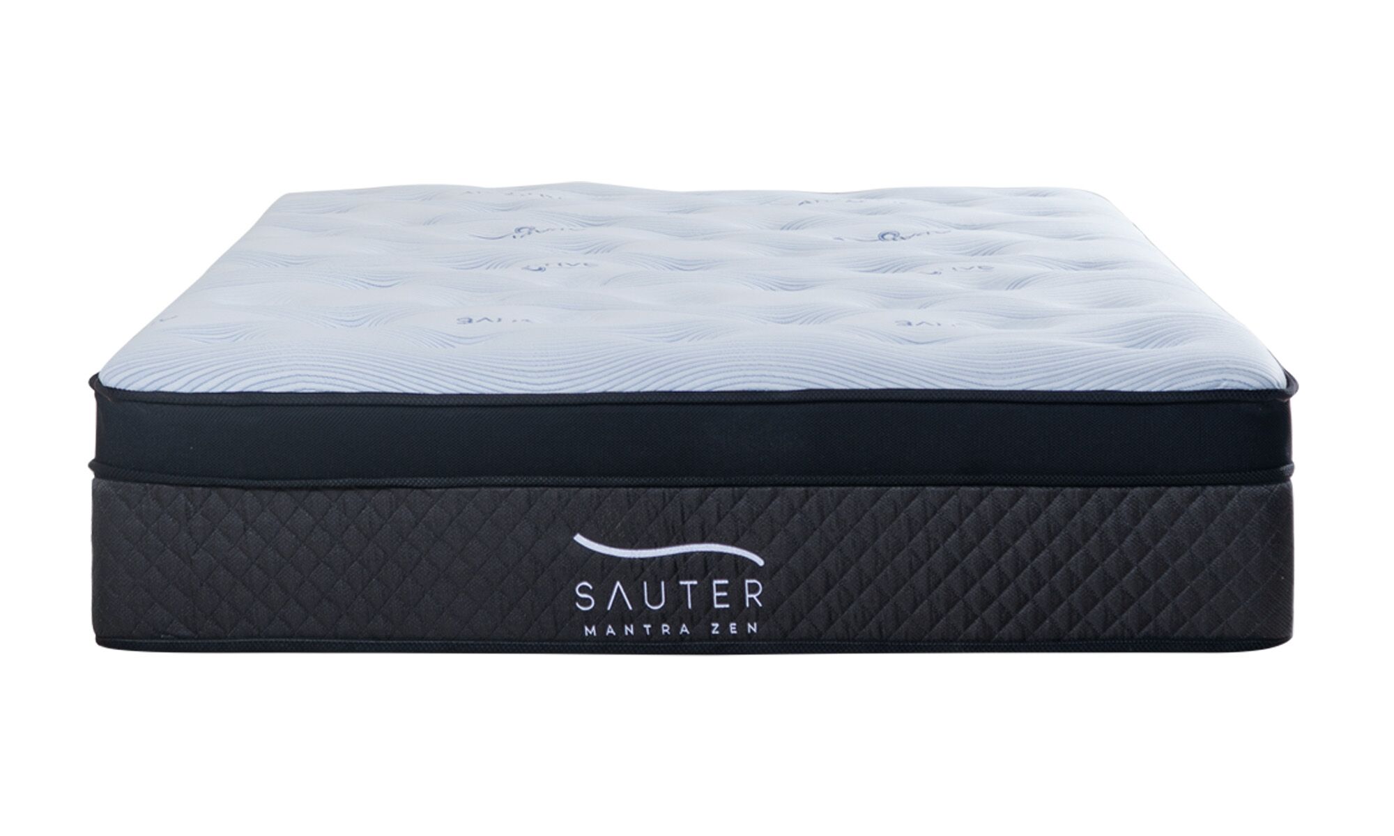 mantra adap frente Colchón Mantra de la marca Sauter tech, visto de frente. Un diseño ergonómico con tecnología Mini Pocket Spring y tela Adaptive Ch.