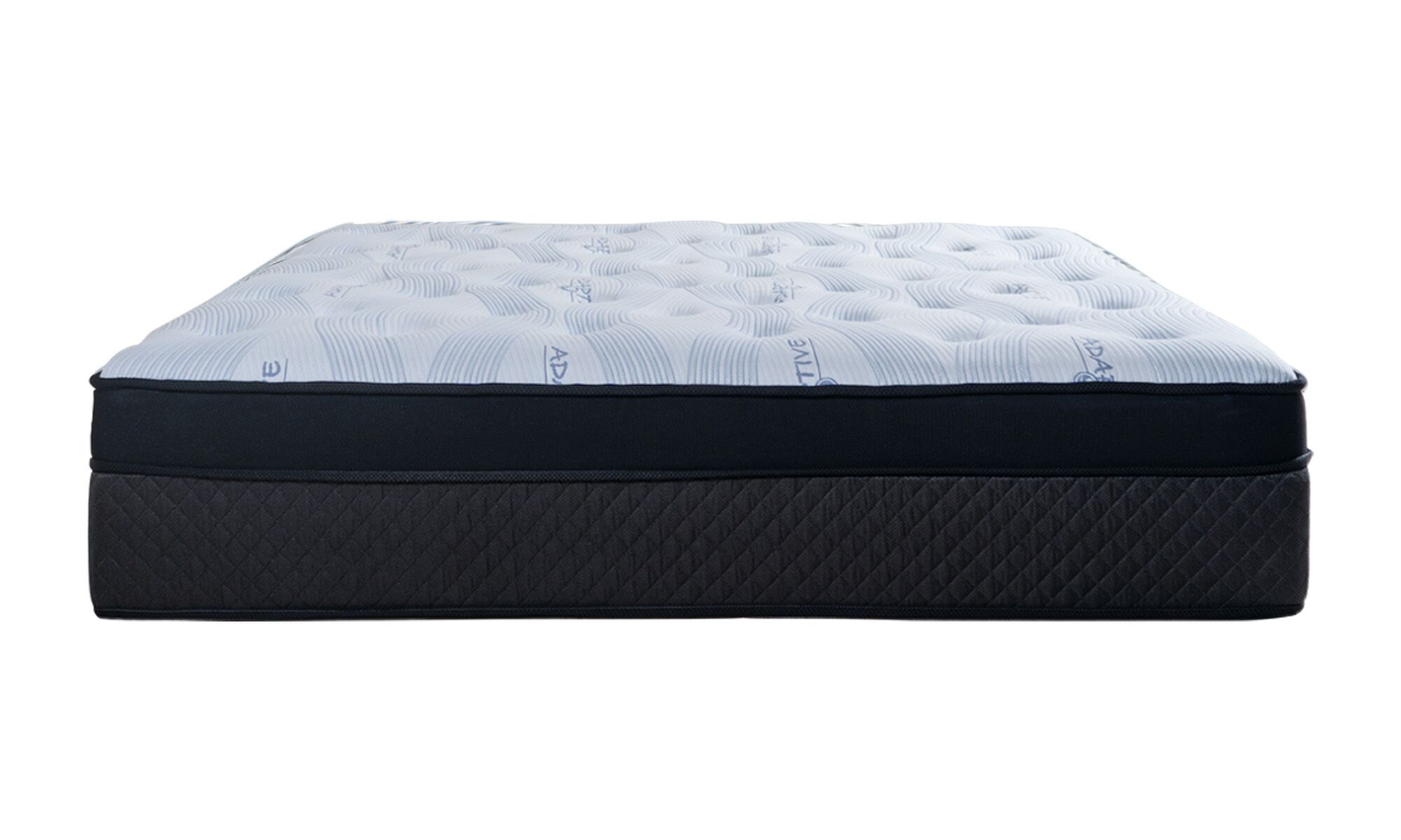 mantra adap lateral Colchón Mantra de la marca Sauter tech visto lateral. Un diseño ergonómico con tecnología Mini Pocket Spring y una superficie acolchada y suave en tela Adaptive Ch.