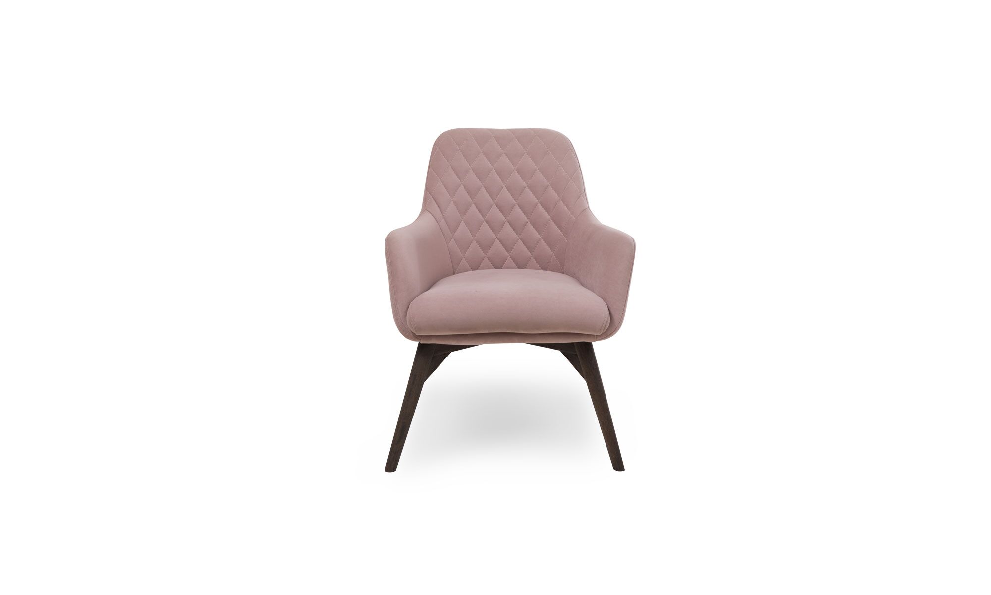 frente ODENSE Sillón Odense de la marca Aristas visto en perspectiva frontal. Presenta un diseño contemporáneo de líneas elegantes y un asiento amplio con respaldo curvado, tapizados en tela de acabado suave.