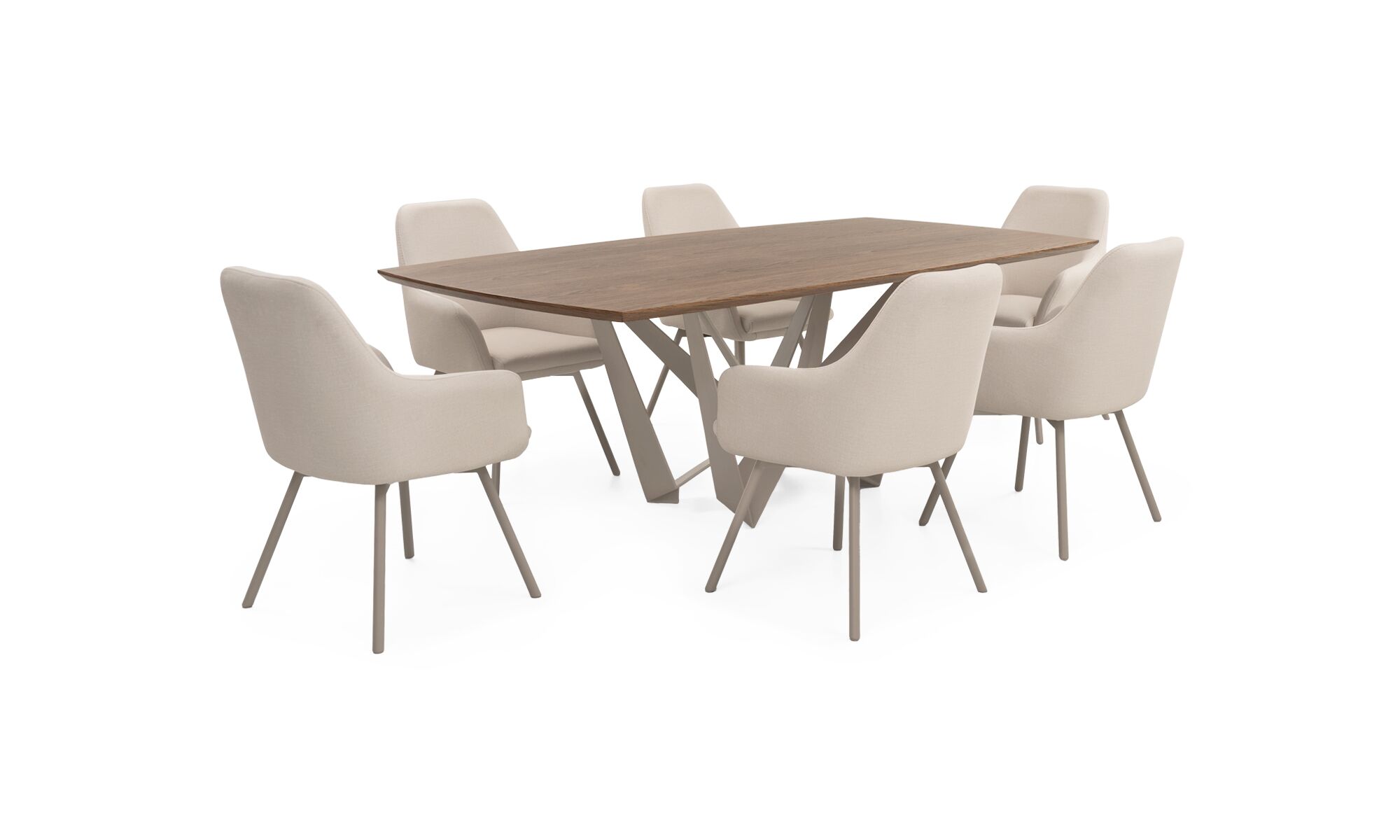 mesa_comedor_versalles_taupe_6sillas_turin_trescuartos